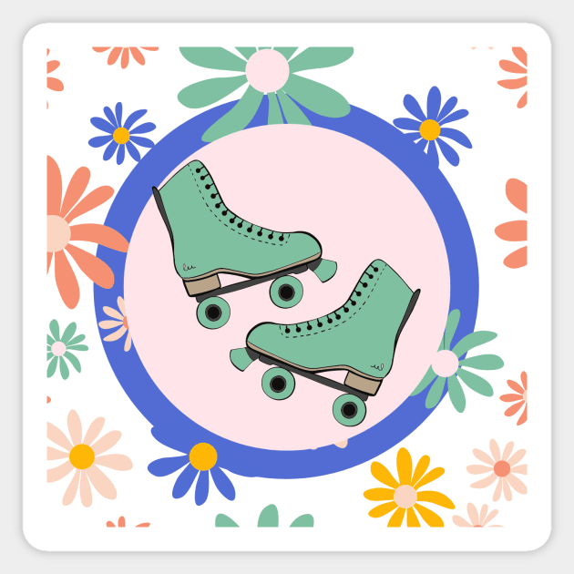 skating (square) Sticker by broadwaymae